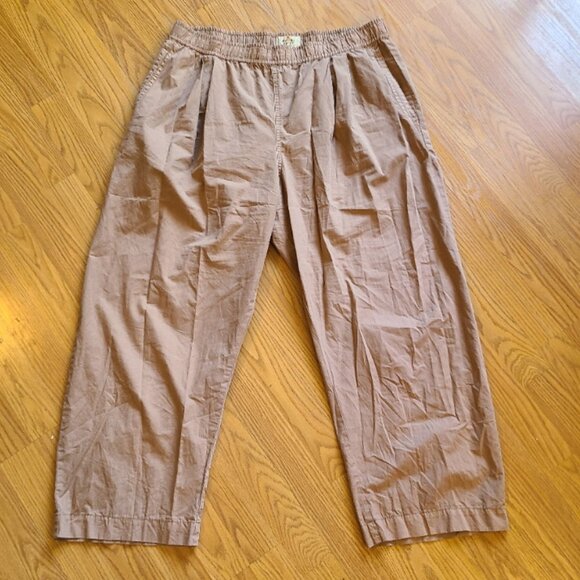 Marine Layer Tan Wide Leg Pants - Picture 2 of 7